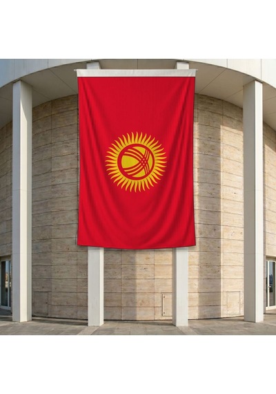 Kırgızistan Bayrağı 140gr Premium Raşel Kumaş 200x300 Cm Diğer