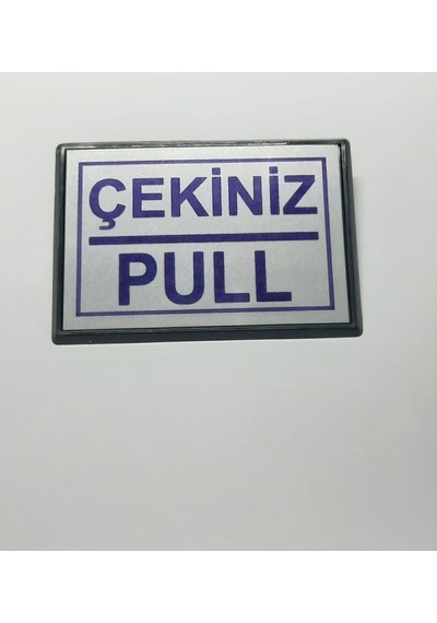 Büro İş Güvenliği İçin 10x7cm Mini Yapışkanlı Pull Çekiniz Uyarı Tabelası