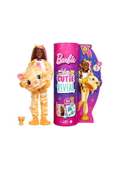 Mattel Barbie Cutie Reveal Kedi HHG20 Renk Değiştiren Sürpriz Bebekler Serisi +3 Yaş