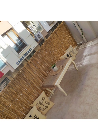 90 Cm X 7 Metre Kamış Hasır Çit - Balkon Demiri Örtüsü Ve Rüzgar Kesici Tam Ölçü