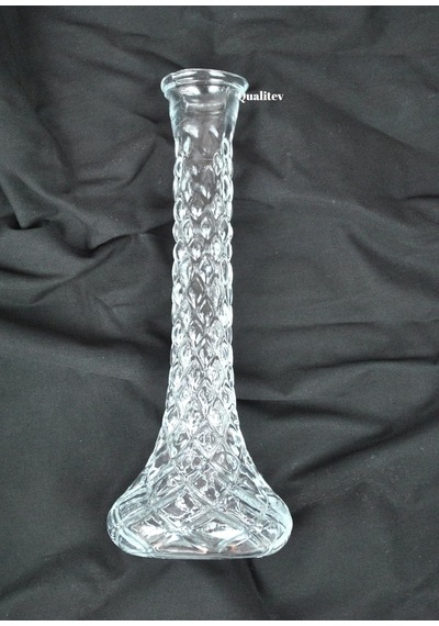 Uzun Cam Vazo Valery 24 Cm - 1 Adet Çok Renkli
