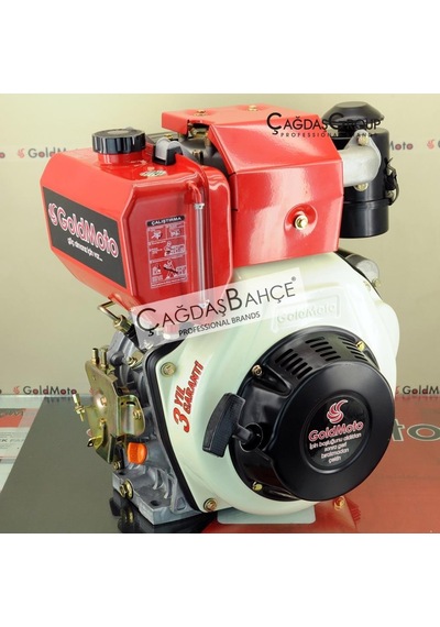 Goldmoto Gm186Faen-G7 Dizel Motor 10 Hp Marşlı Krank Mili Konik