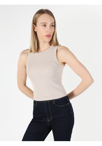 Colin's Slim Fit Basic Bej Kadın Atlet CL1064021_Q1.V2_BEI