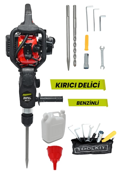 Reschmann R-JH-58 32.7CC 30J 028-RE0031 Sds Plus Profesyonel Benzinli Kırıcı Delici Hilti