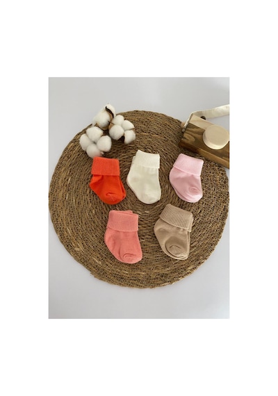 Glory Baby Organik Pamuklu Unisex 5'li Premium Yenidoğan Bebek Çorabi - Kutulu Beyaz-kahve-pembe-turuncu-somon Beyaz-kahve-pembe-turuncu-somon Glory Baby Organik Pamuklu Unisex 5'li Premium Yenidoğan Bebek Çorabi - Kutulu Beyaz-kahve-pembe-turuncu-somon Beyaz-kahve-pembe-turuncu-somon