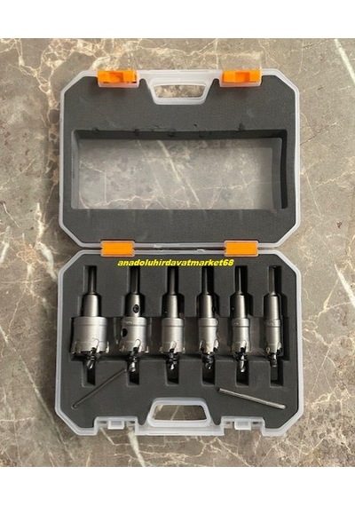 Dmr 4elmas Tct Panç Sac Metal Delme Ucu Ahşap Delme Ucu Çelik Panç 16-30mm 6pc