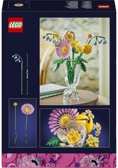 Küçük Sarı Buket 10347-9 Yaş Ve Üzeri Kız Ve Erkek Çocuklar İçin Papatya, Şakayık Ve Lale Dahil Yapay Çiçekler İçeren Yaratıcı Dekoratif Çiçek Buketi Yapım Seti 373 Parça
