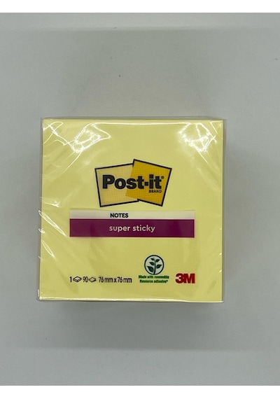 3m Post-it Super Sticky Sarı 90 Yaprak 76mm 76mm