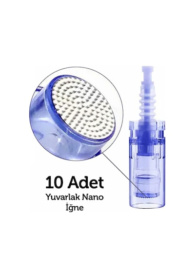 Dr. Pen Dermapen Nano Yuvarlak İğne Soket Girişli Tüm Cihazlara Uyumlu 10'lu