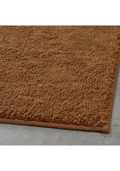 Banyo Paspası Taba Renk 50x80 cm MeridyenDukkan Pamuk-Kaymaz Taba Kahverengi