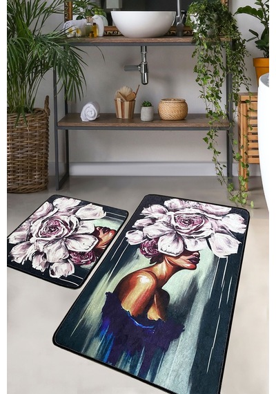 Chilai Home Witcherry 2'li Set Banyo Halısı Djt Renkli
