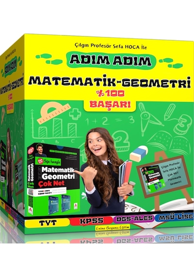 Adım Adım Matematik-Geometri Kitap Seti %100 Başarı