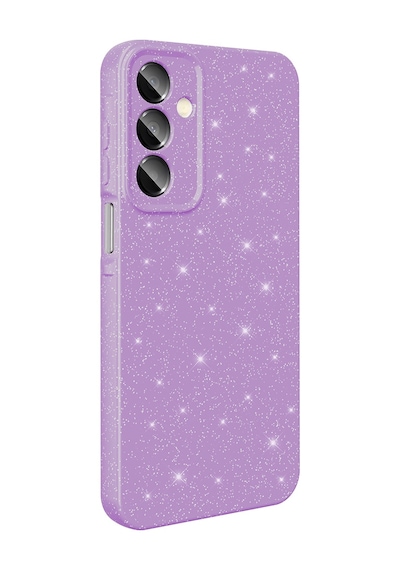Zore Galaxy Uyumlu A16 Kılıf Kamera Korumalı Simli Lüks Koton Kapak - Açık Pembe AÇIK PEMBE