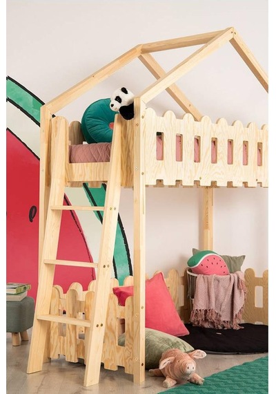 Markaawm Markaawm Oyun Alanlı Montessori Ranza Yatak Ahşap Çocuk Ranza Akçaağaç