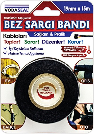 2 Adet Vodaseal Bez Sargı Bandı 19mmx15mt