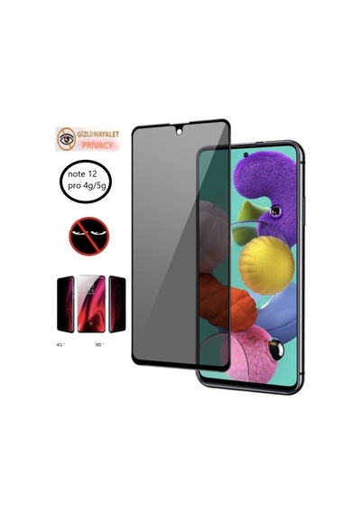 Xiaomi Poco X5 Pro 5g Hayalet Ekran Koruyucu Privacy Tam Kaplayan Kırılmaz Cam
