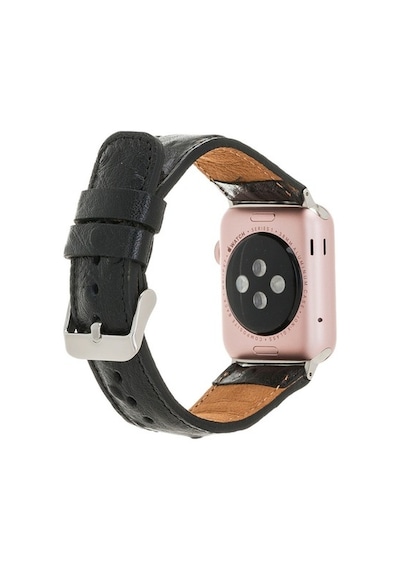 Bouletta Apple Watch Uyumlu Deri Kordon 42-44-45Mm De5 Siyah