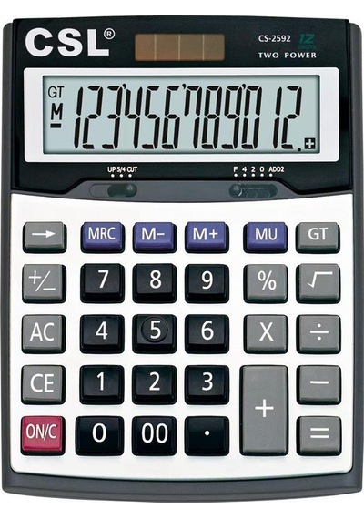 Csl Cs-2592 12 Hane Masa Tipi Hesap Makinesi 010