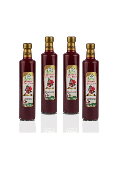 Hibiskuslu Elma Sirkesi 4x500 Ml