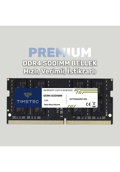 Timetec 76TT32NUS2R8-32G 32 GB DDR4 3200 MHz CL22 Notebook Ram