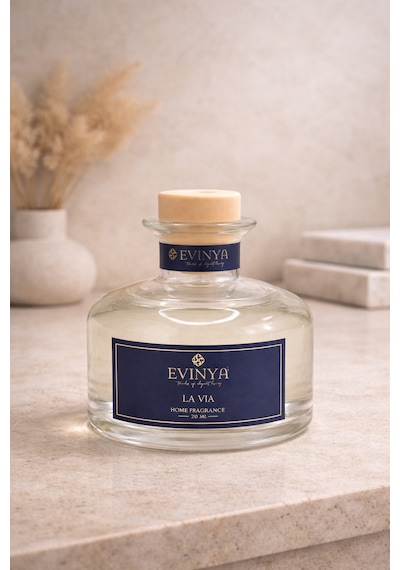 La Via Bambu Çubuklu Oda Kokusu 200 Ml Premium & Kalıcı Reed Diffuser Bergamot