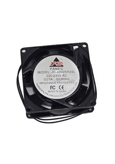 220v Ac 0.07a Soğutucu Fan 8x8x2.5 Cm 80mm Metal Panel Sanayi Tip Makine Elektrik Panosu Uyumlu Fan
