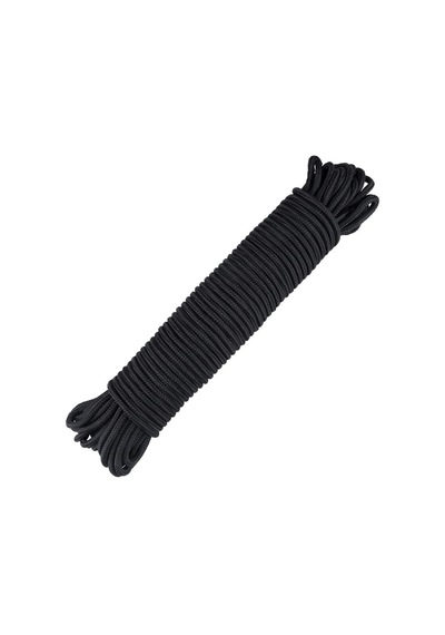 Renkli Iskota Halat 6Mm 10 Metre Siyah