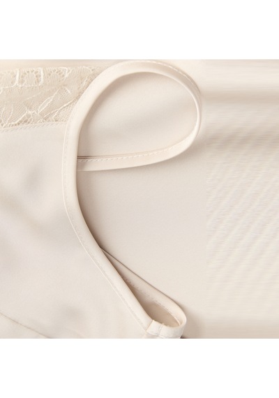 Jack & Jones Kadin V Yaka Saten Dokulu Üst - Vima - 12301543 Antique White