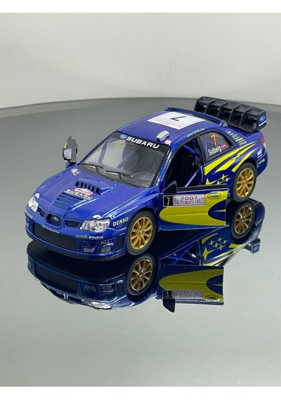 1.36 Ölçek Subaru Yarış Arabası Metal 12 Cm Model Oyuncak Araba