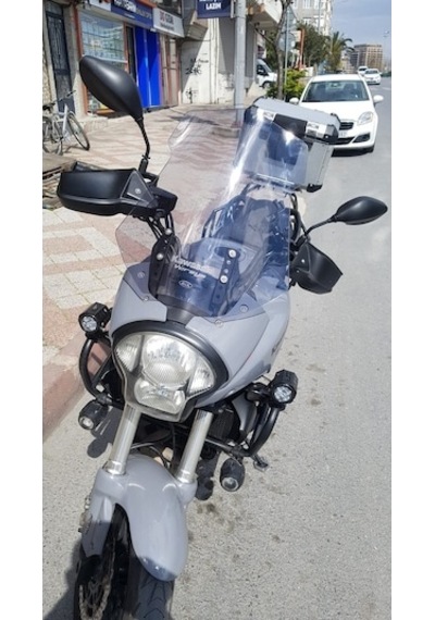 Zeus Motor 2007-2009 Kawasaki Versys 650 Kle Uyumlu Uzun Cam Füme