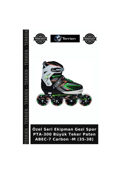 Özel Seri Ekipman Gezi Spor Pta-300 Büyük Teker Paten Abec-7 Carbon -m 35-38 Çok Renkli