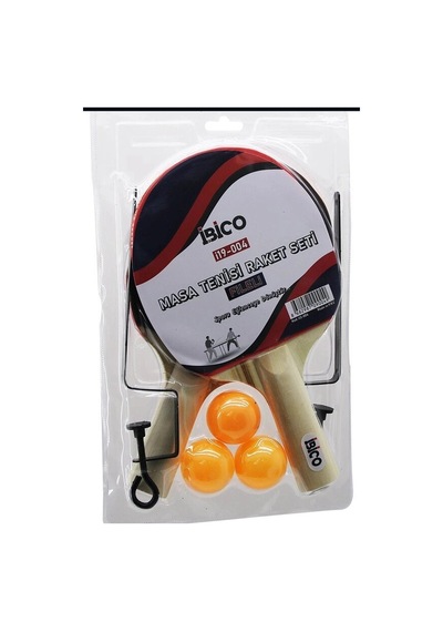 Masa Tenisi Raket Seti Fileli Pinpon Raketi - 2 Raket 3 Top 1 File Ayak Bx-316334