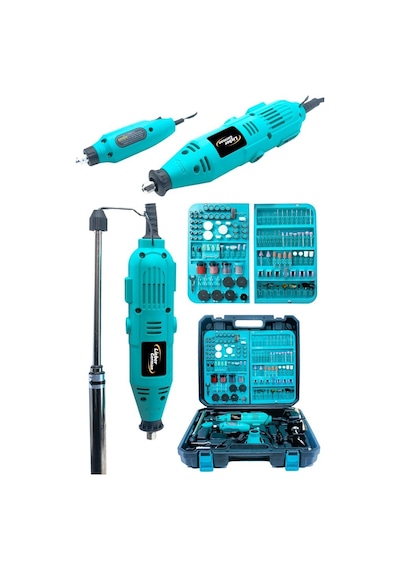 Lieber German 400 Watt 352 Parça 60.000 Rpm 6 Kademe Devir Ayarlı Hobi Gravür Seti Mini Taşlama Makinesi