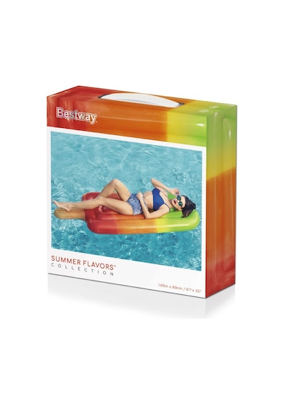 Bestway 43161 Dondurma Deniz Yatağı Büyük Boy 180cm Çok Renkli
