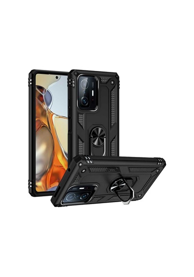 Teknomoda Xiaomi Mi 11t 5g Kılıf Yüzüklü Standli Tank Kapak