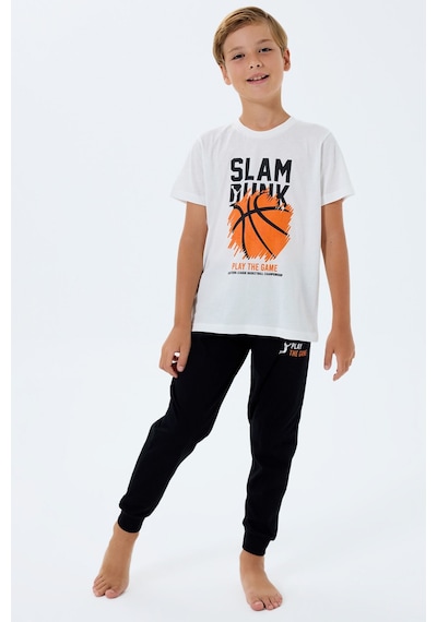 Rolypoly Erkek Çocuk Beyaz Pijama Takım Rp3762-c-v1