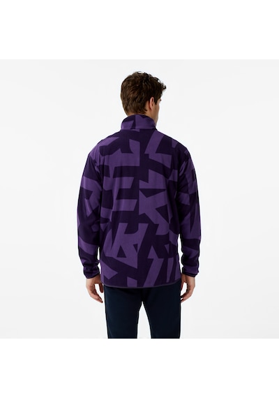 Adidas Terrex Multi Printed Full Zip Fleece Erkek Mor Yürüyüş Polar Jm0135