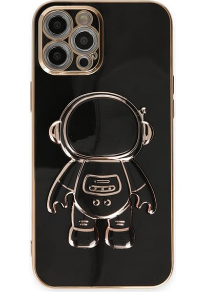 Nettech Apple Uyumlu iPhone 13 Pro Max Astronaut Seri Arka Koruma Kılıf - Siyah Siyah