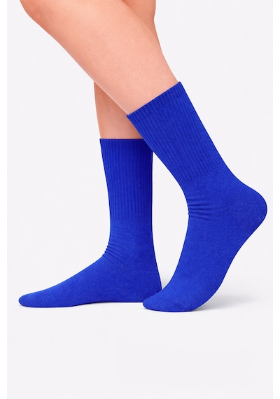Carnaval Socks Düz Lacivert Desensiz Renkli Spor Çorap Çok Renkli