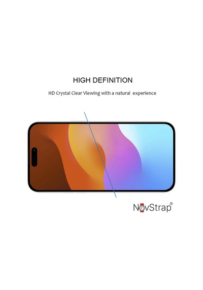 Novstrap Apple iPhone 15 Pro Uyumlu İle Ekran Koruyucu Mat Seramik Nano Esnek Cam