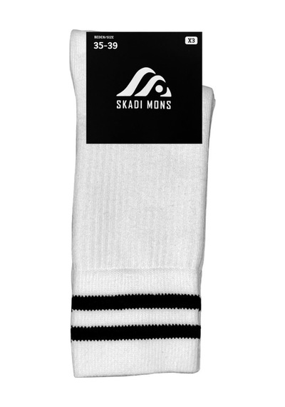 Skadi Mons Tennis 2 Pack Unisex Beyaz Çorap 1605030423-100 Beyaz