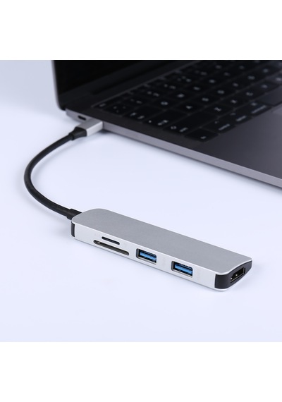 Smartgift 5 Port USB Hub Type-C bilgisayar girişli HDMI Çoklayıcı Adaptör