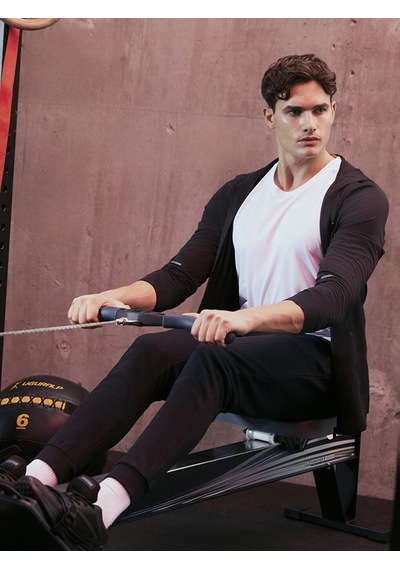 LC Waikiki Xsıde Actıve Siyah Slim Fit Kapüşonlu Erkek Spor Hırka New Blaçocuk Kız