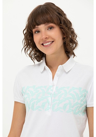 U.S. Polo Assn. Kadın Su İ Polo Yaka Tişört 50262938-vr083 142341