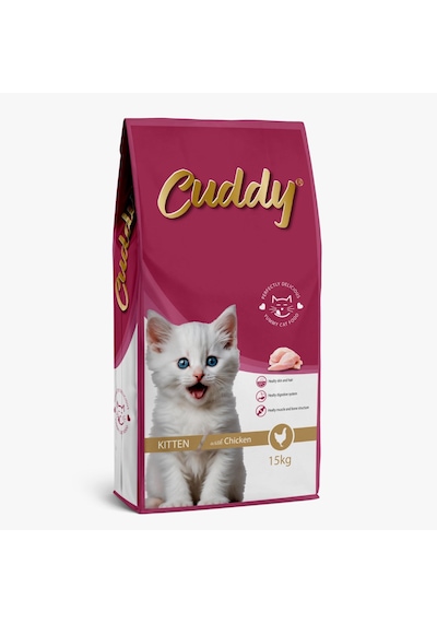 Cuddy Tavuklu Yavru Kedi Maması 15 KG