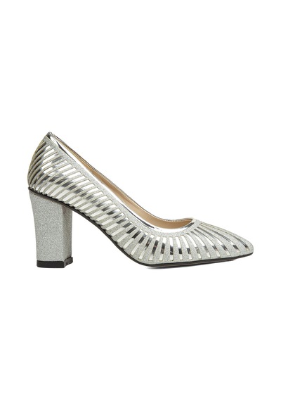 Pierre Cardin PC-52037-3478 Gumus - Kadın Topuklu Ayakkabı 35783