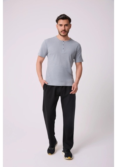 Defys Erkek Henley Yaka %100 Pamuklu Dokulu Kumaştan Kısa Kollu Günlük Basic Gri Tişört Gri - 852146174 Gri Defys Erkek Henley Yaka %100 Pamuklu Dokulu Kumaştan Kısa Kollu Günlük Basic Gri Tişört Gri - 852146174 Gri