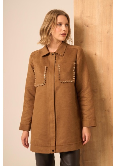 Ftz Women Kadın Süet Kap Camel 31268 Camel