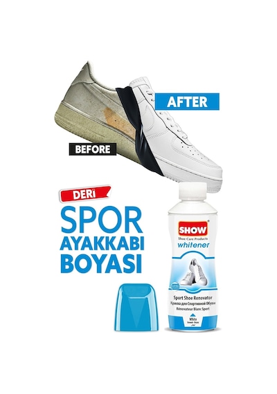 Show Likit Spor Beyaz Ayakkabı Boyası 75 G - Beyaz - 2 Adet