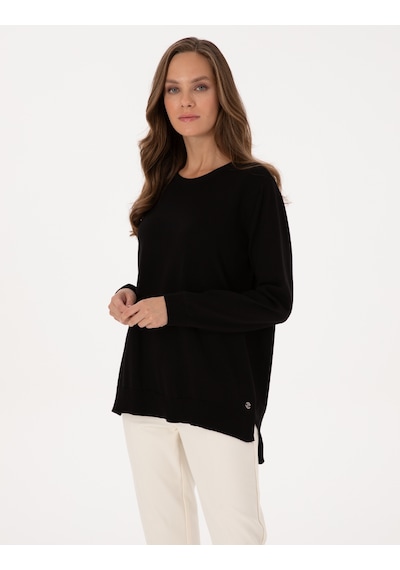 Pierre Cardin Kadın Siyah Kazak /triko 50316393-vr046 Siyah